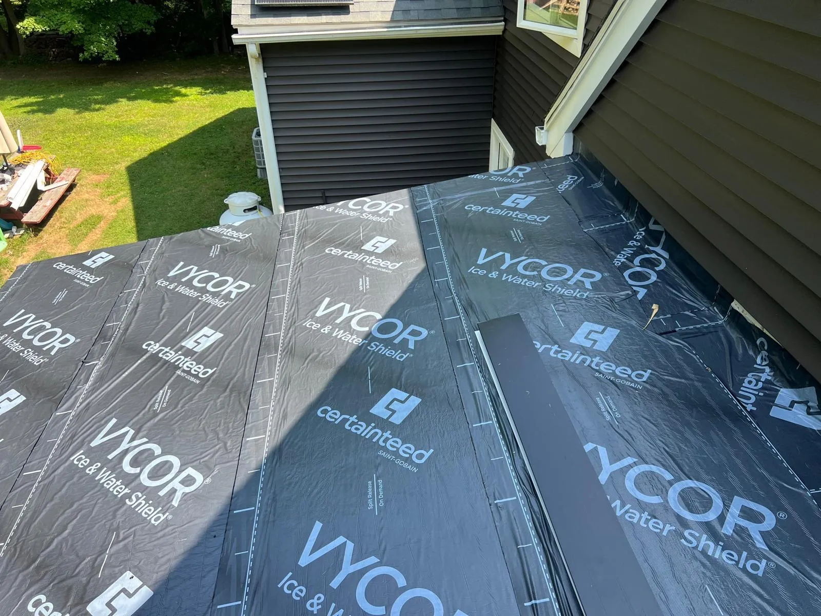 Roof underlayment installed on a low-slope roof